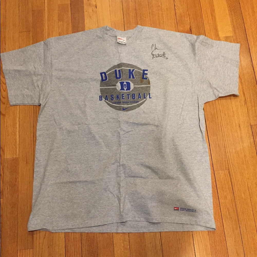 NWOT Duke Basketball Shirt (Autographed by Chris Duhon 2001)